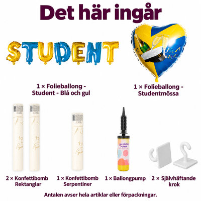 Det här ingår i Studentens applådögonblick – bokstäver och konfettifinal