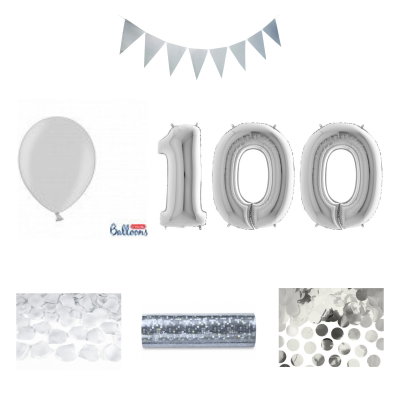 100-års festpaket, Silver, Stor – sammansatt produktbild