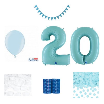 20-års festpaket, Blått, Stor – sammansatt produktbild