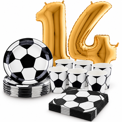 14-årskalas, Fotboll, kalaspaket, 6 gäster – samlat paketinnehåll