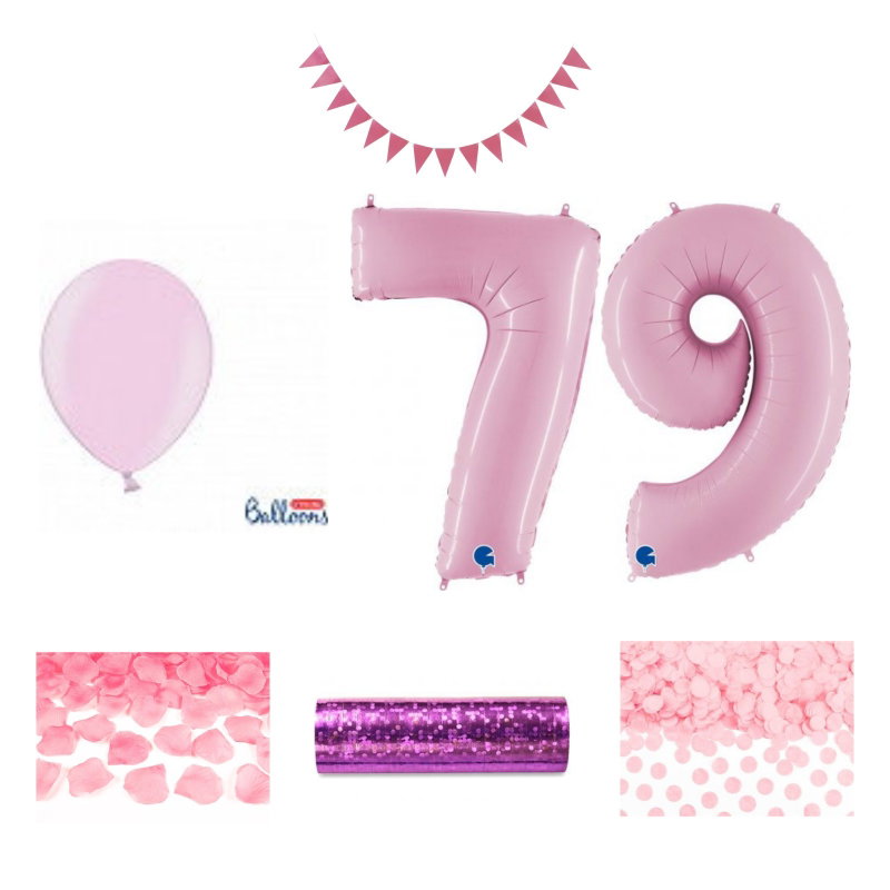 79-års festpaket, Rosa, Stor – sammansatt produktbild