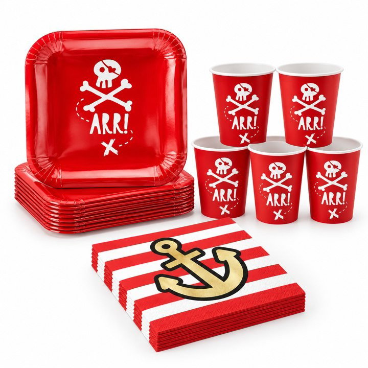 Piratkalas, dukningspaket, 12 gäster