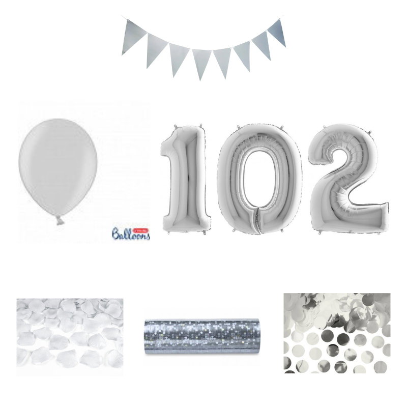 102-års festpaket, Silver, Stor – sammansatt produktbild