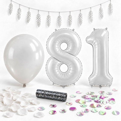 81-års festpaket, Vitt, Stor – paketets samlade innehåll