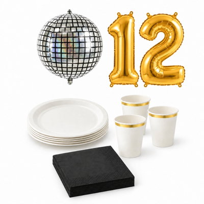 12-årskalas, Discokalas, kalaspaket, 6 gäster – paketets produkter
