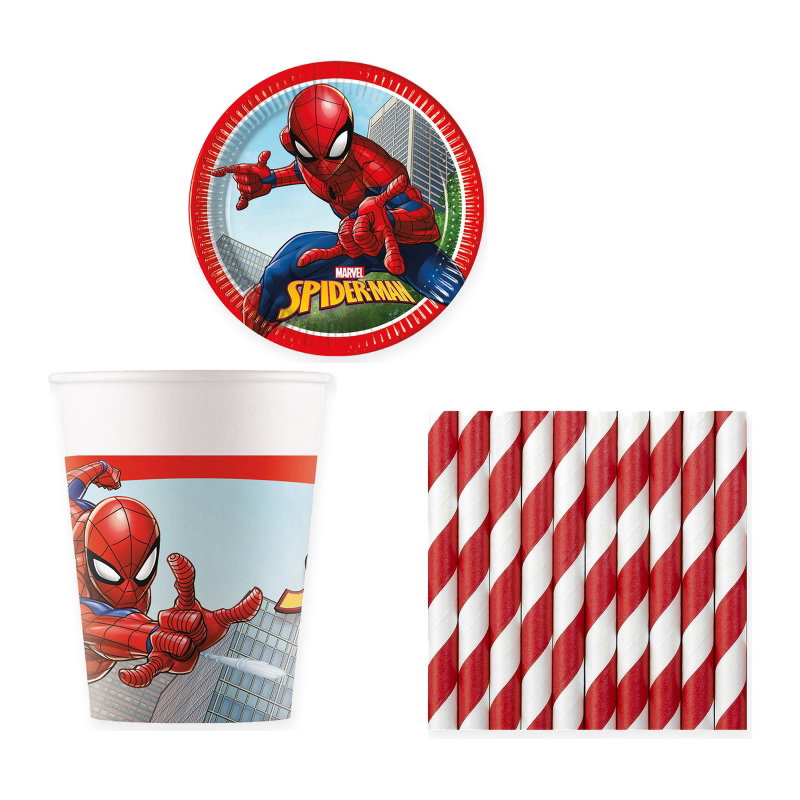 Spiderman – dukningspaket för 8 gäster