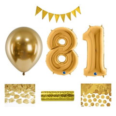 81-årsfest – festpaket i guld