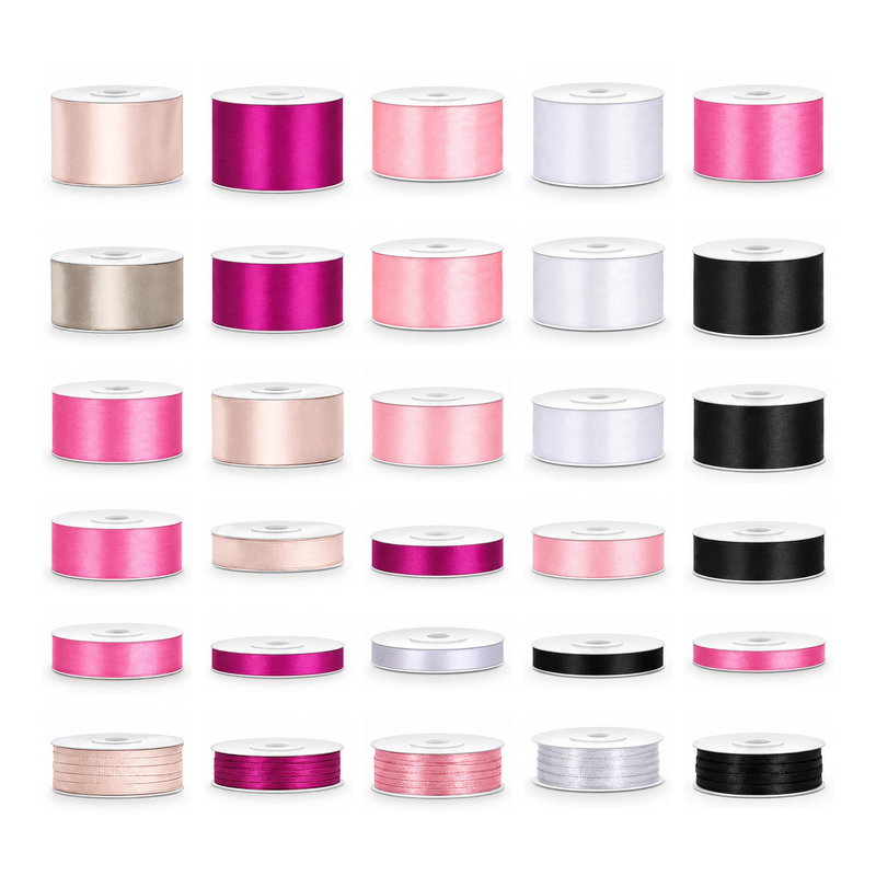 Satinbandspaket – Minimalistiskt pyssel – Maxi – 30 rullar – hela paketet