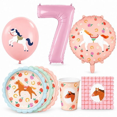 7-årskalas, Hästkalas, kalaspaket, 6 gäster – paketets innehåll