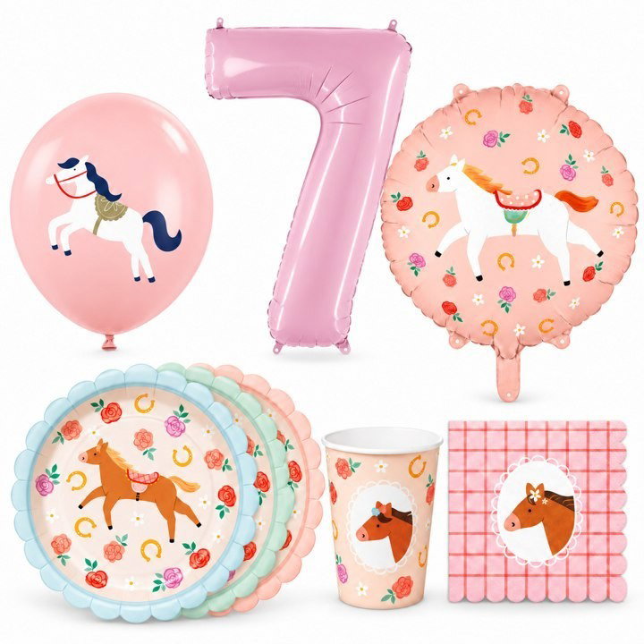 7-årskalas, Hästkalas, kalaspaket, 6 gäster – paketets innehåll