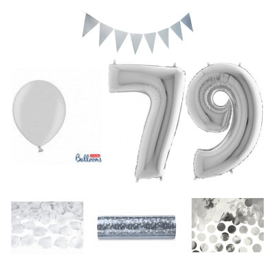 79-års festpaket, Silver, Stor – sammansatt produktbild