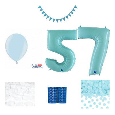 57-års festpaket, Blått, Stor – sammansatt produktbild