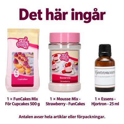 Det här ingår i Vårens moussetårta med hjortron och jordgubb