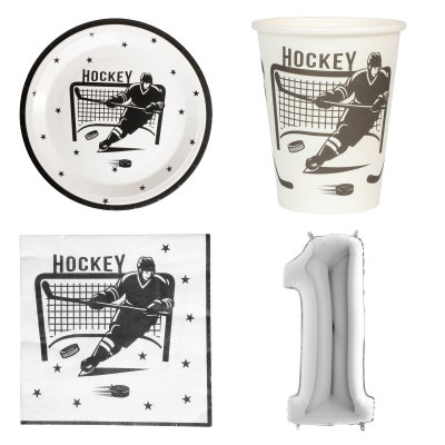 11-årskalas, Hockey, kalaspaket, 8 gäster – översikt av ingående produkttyper