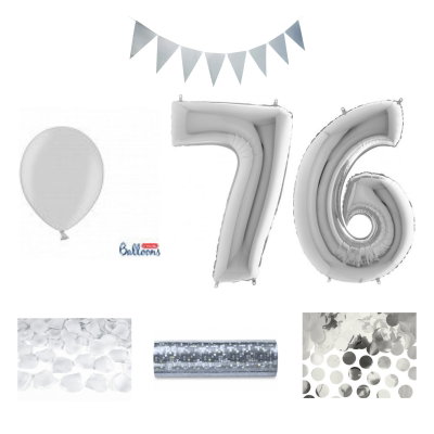 76-års festpaket, Silver, Stor – sammansatt produktbild