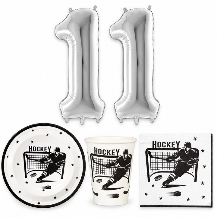 11-årskalas, Hockey, kalaspaket, 8 gäster – paketets innehåll