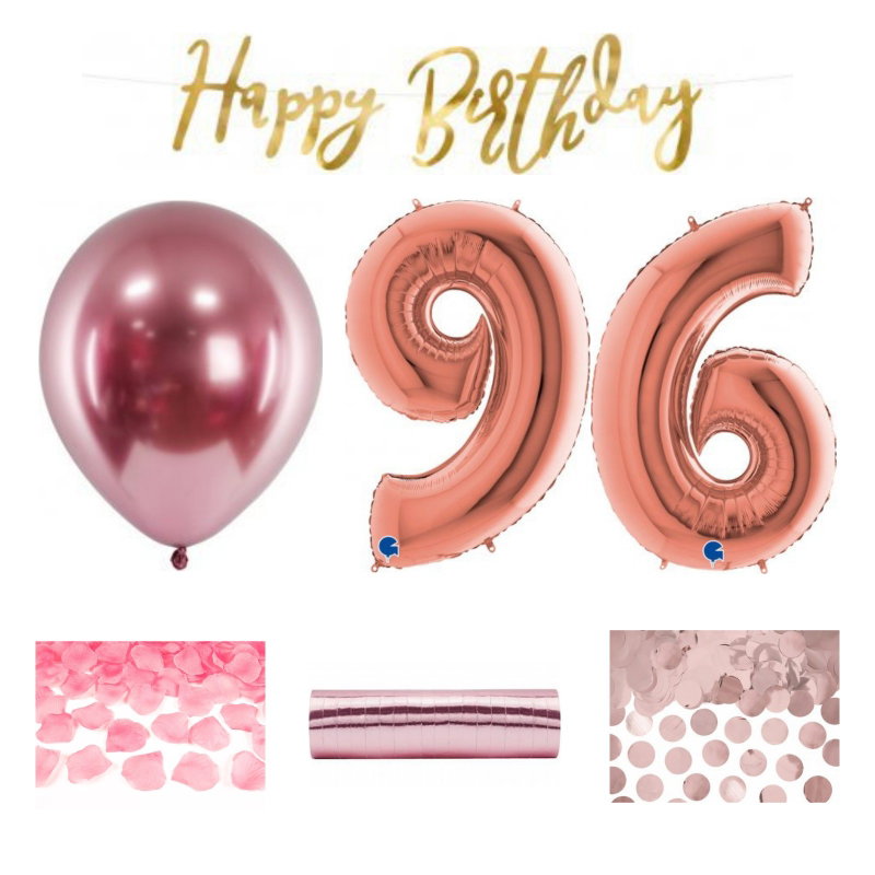 96-års festpaket, Roséguld, Stor – sammansatt produktbild
