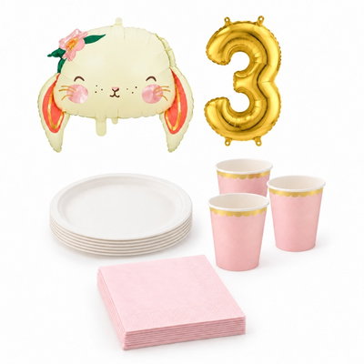 3-årskalas, Kaninkalas, kalaspaket, 6 gäster – paketets produkter