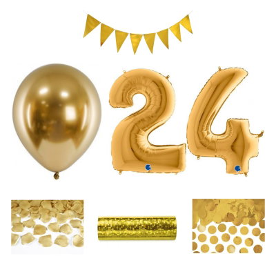 24-års festpaket, Guld, Stor – sammansatt produktbild