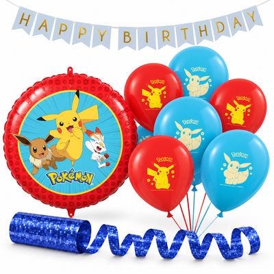 Pokémon – dekorationspaket Bas – paketets produkter