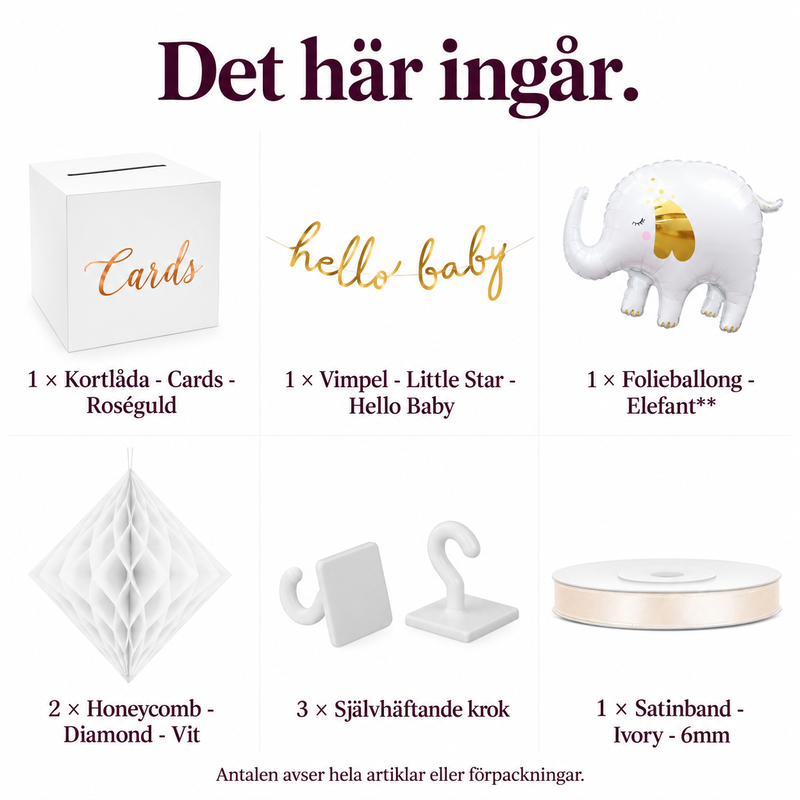 Babyshowerns presentbord – samla kort och visa gåvor