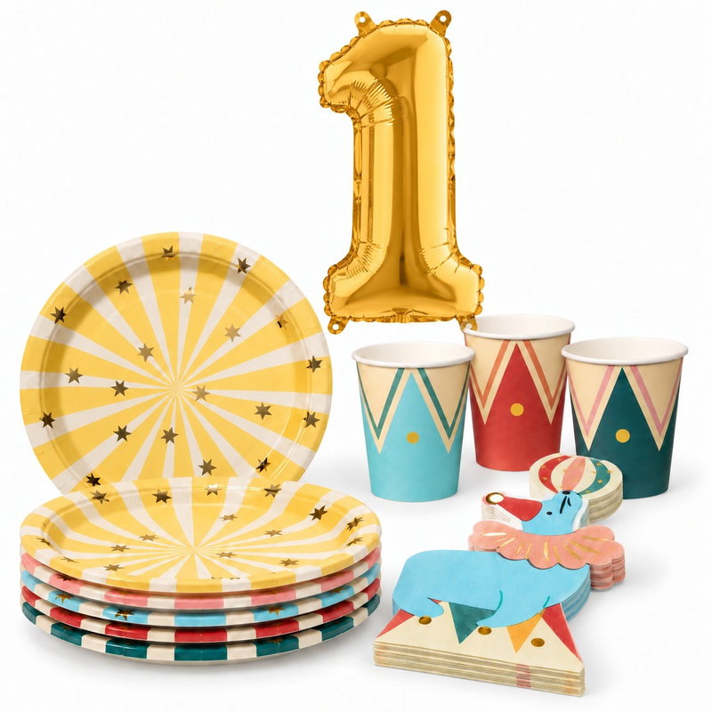 1-årskalas, Cirkuskalas, kalaspaket, 6 gäster – paketets produkter