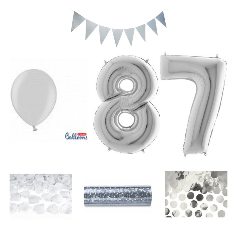 87-års festpaket, Silver, Stor – sammansatt produktbild