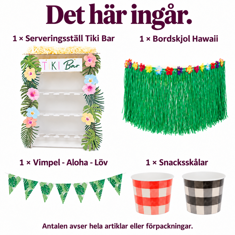 Det här ingår i Tiki-hörnan – bygg en egen sommarbar