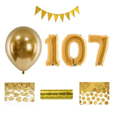 107-års festpaket, Guld, Stor – sammansatt produktbild