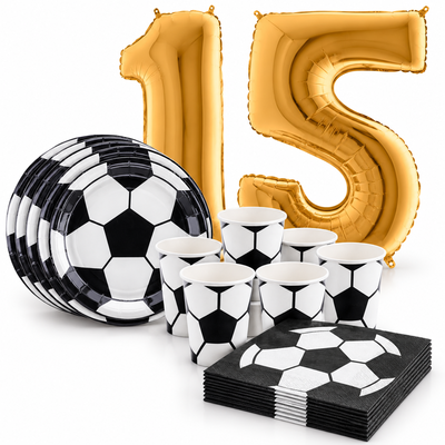 15-årskalas, Fotboll, kalaspaket, 6 gäster – samlat paketinnehåll