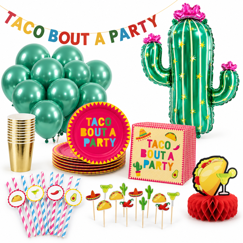 Tacofest Deluxe – kalaspaket för 8 personer – paketbild