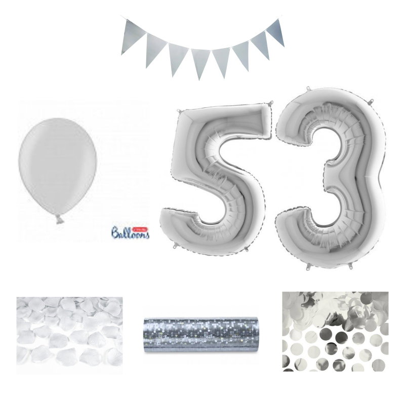 53-års festpaket, Silver, Stor – sammansatt produktbild