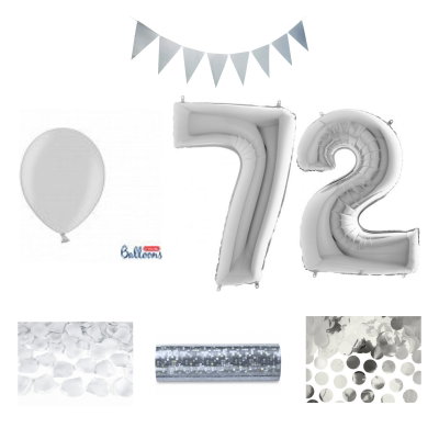 72-års festpaket, Silver, Stor – sammansatt produktbild
