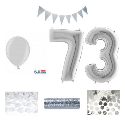 73-års festpaket, Silver, Stor – sammansatt produktbild