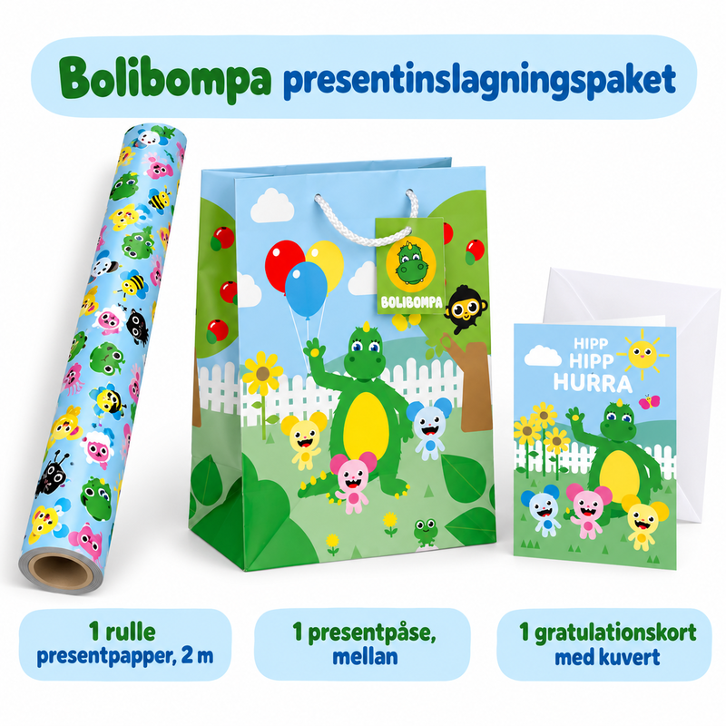 Bolibompa presentinslagningspaket – innehåll och antal