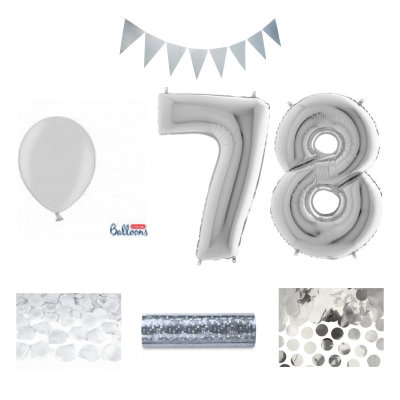 78-års festpaket, Silver, Stor – sammansatt produktbild