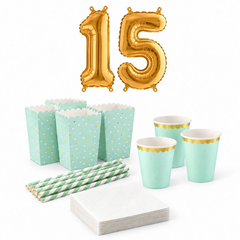 15-årskalas, Filmkväll, serveringspaket, 6 gäster – paketets produkter