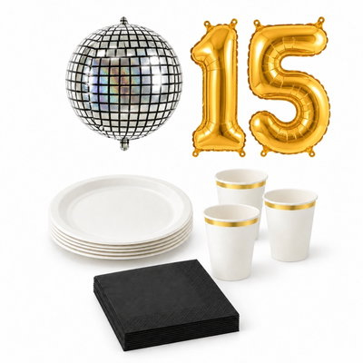 15-årskalas, Discokalas, kalaspaket, 6 gäster – paketets produkter
