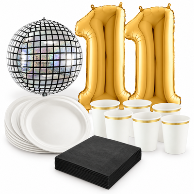 11-årskalas, Discokalas, kalaspaket, 6 gäster – samlat paketinnehåll