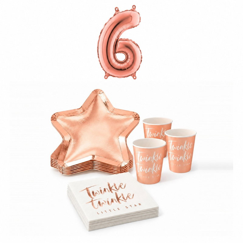 6-årskalas, Twinkle, kalaspaket, 8 gäster – paketets produkter