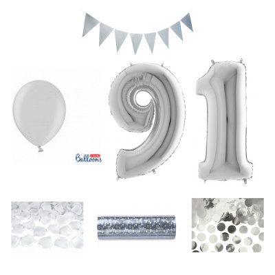 91-års festpaket, Silver, Stor – sammansatt produktbild