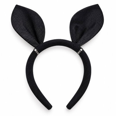 Diadem med kaninöron – svart