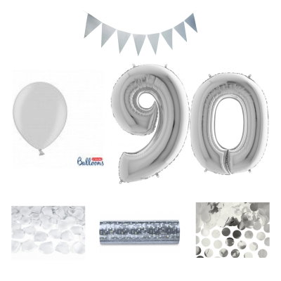 90-års festpaket, Silver, Stor – sammansatt produktbild