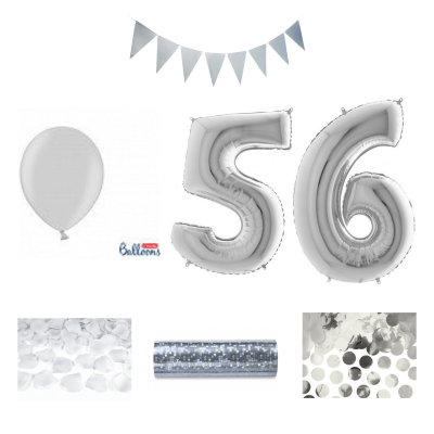 56-års festpaket, Silver, Stor – sammansatt produktbild
