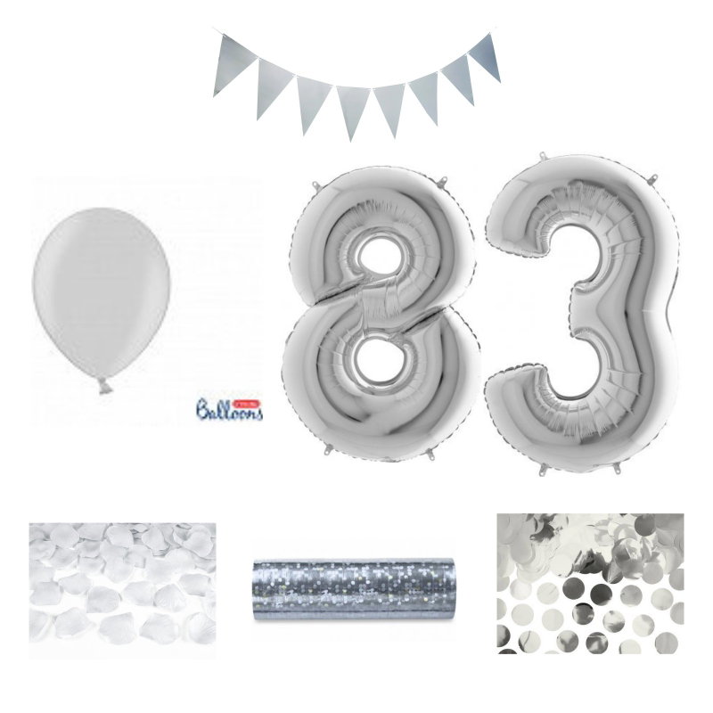 83-års festpaket, Silver, Stor – sammansatt produktbild