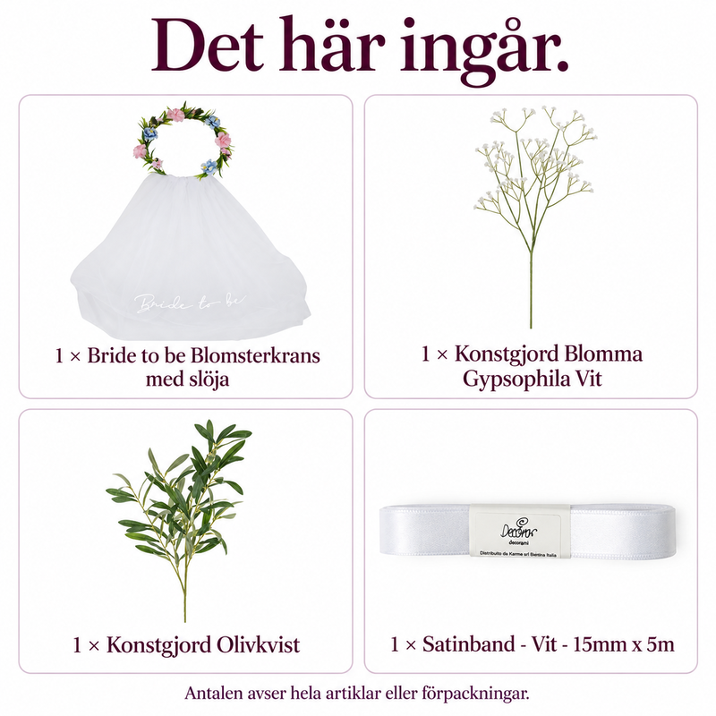 Brudens blomsterstol – knyt dekor och spara kransen