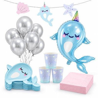Narwhal, kalaspaket, 6 gäster – paketets innehåll