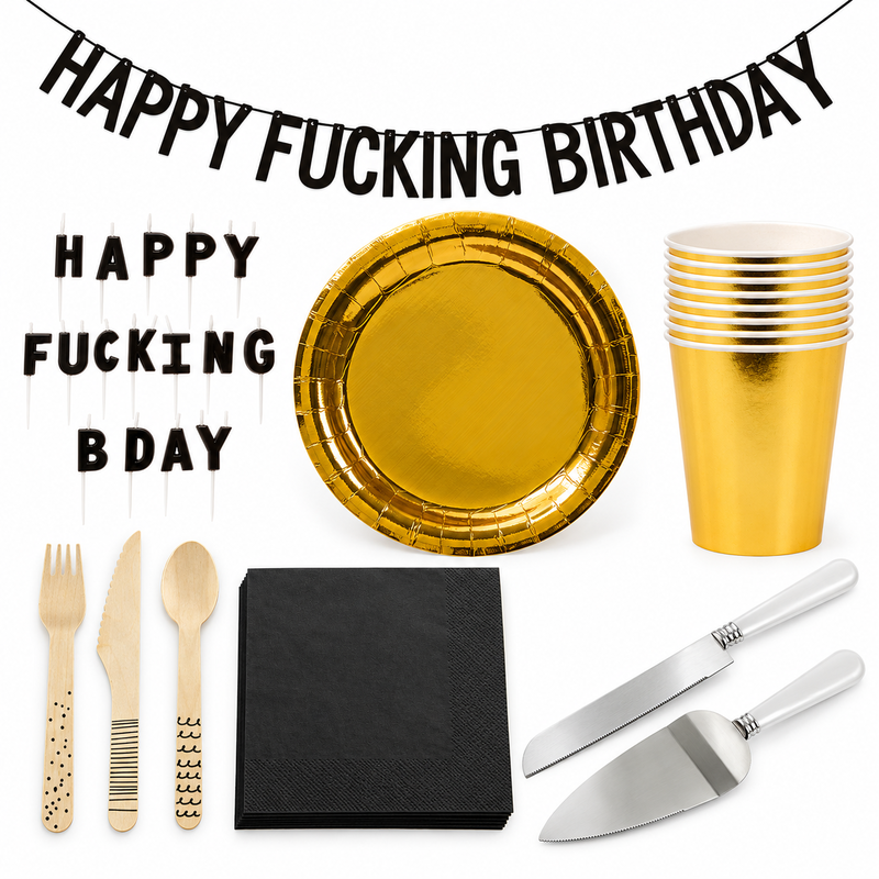 Happy Fucking Birthday – vuxenmiddag för åtta med tårtfokus