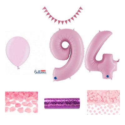 94-års festpaket, Rosa, Stor – sammansatt produktbild