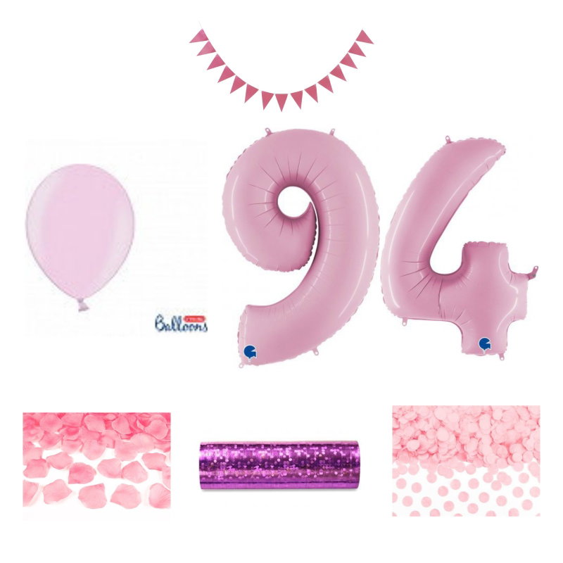 94-års festpaket, Rosa, Stor – sammansatt produktbild